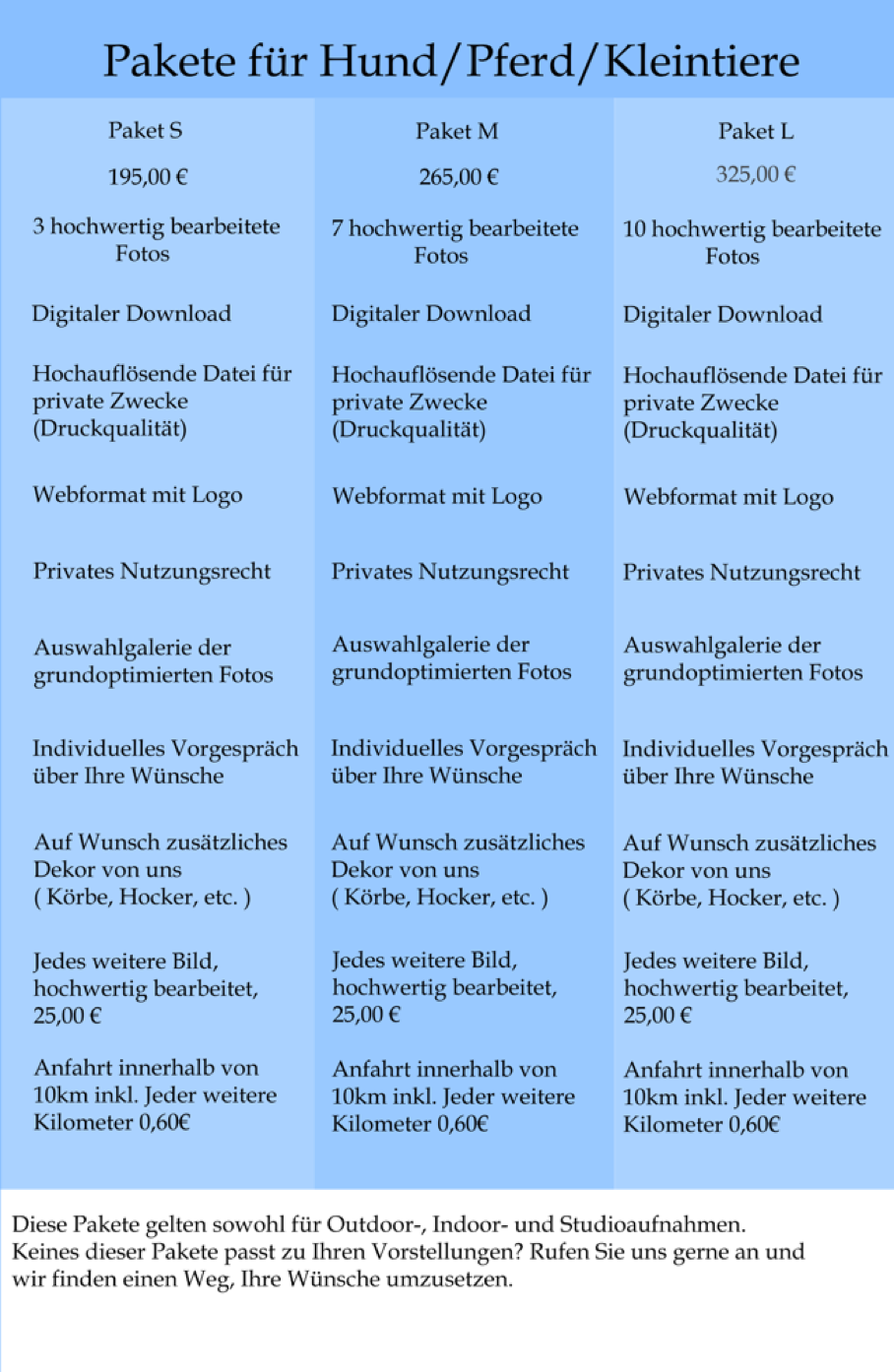 Preisliste 1